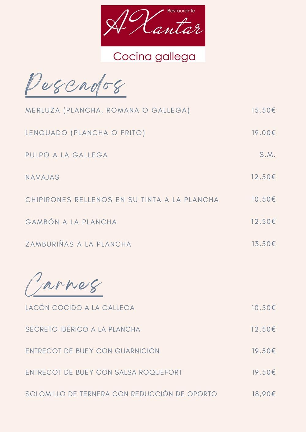 Carta A Xantar